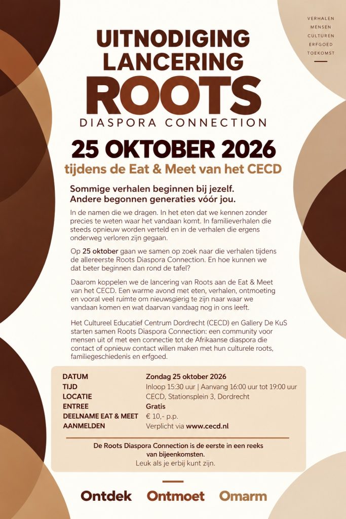 Uitnodiging lancering Eat & Meet Roots Diaspora Connection
